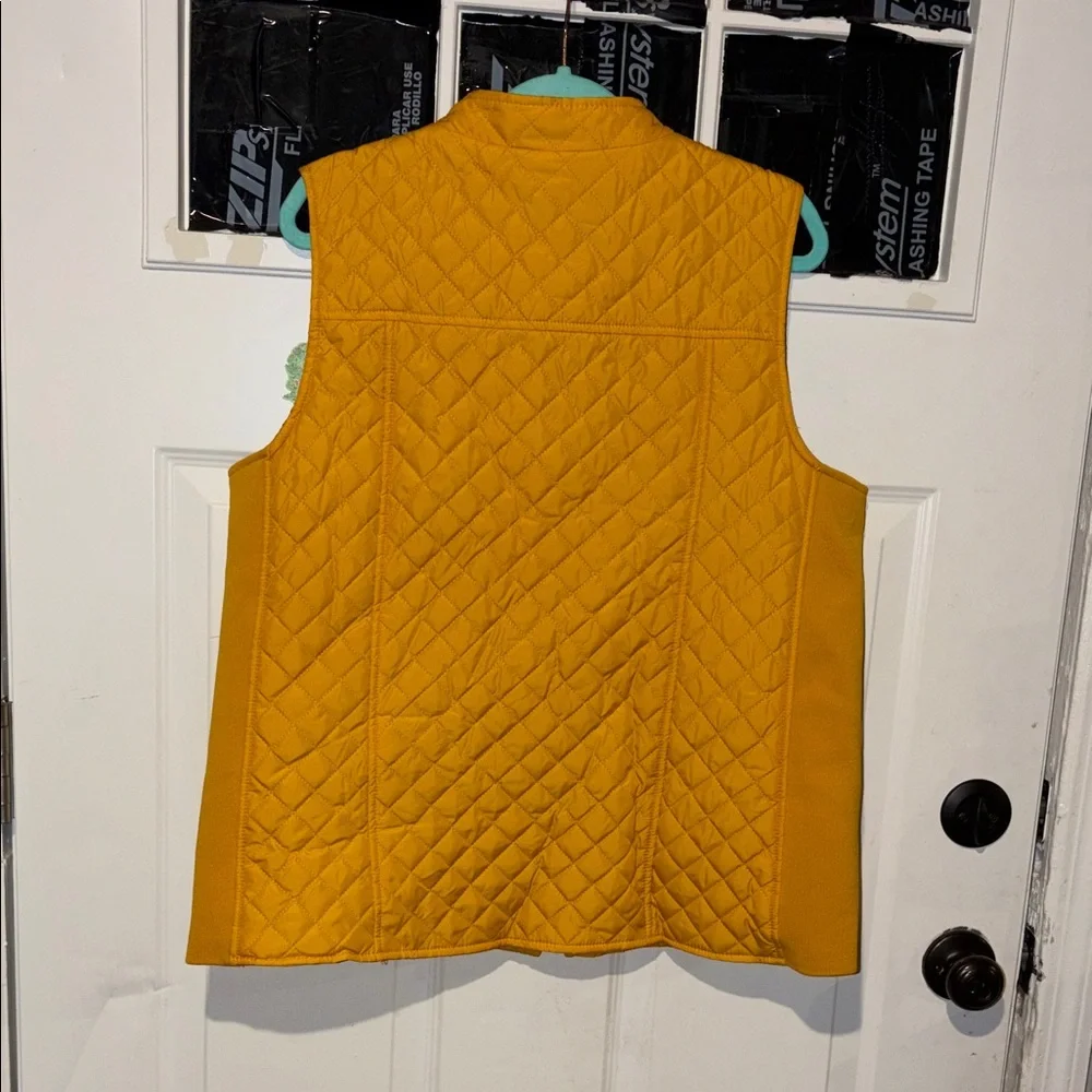 Kim Rogers Mustard Quilted Vest - Picture 6 of 6